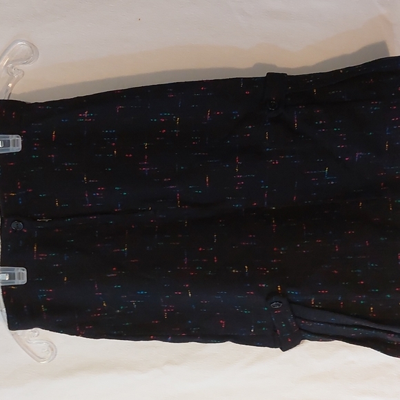 Vtg Girls Black Wool Skirt with Pleated Sides size 10 - Picture 4 of 5